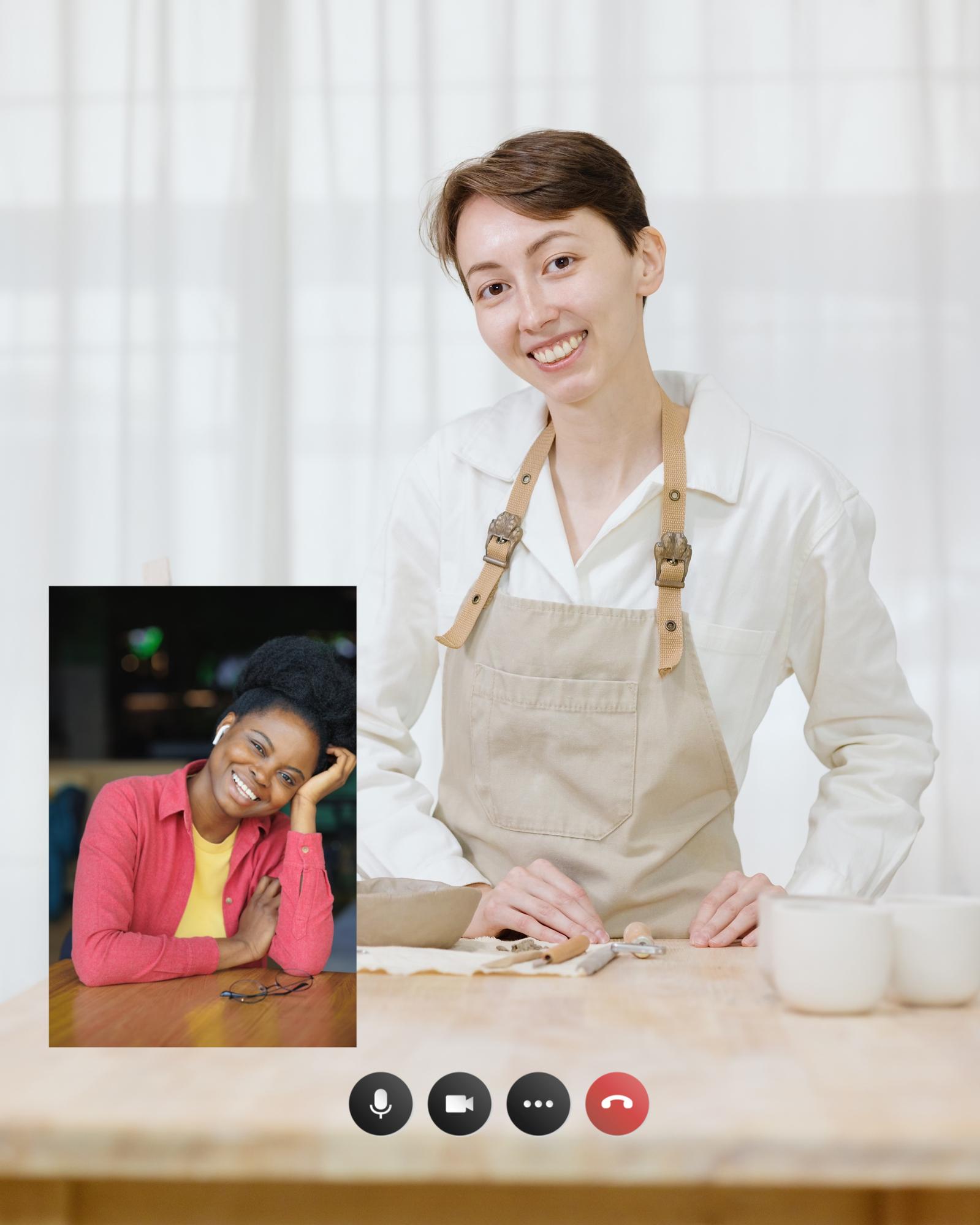Sessione di consulenza in videoconferenza